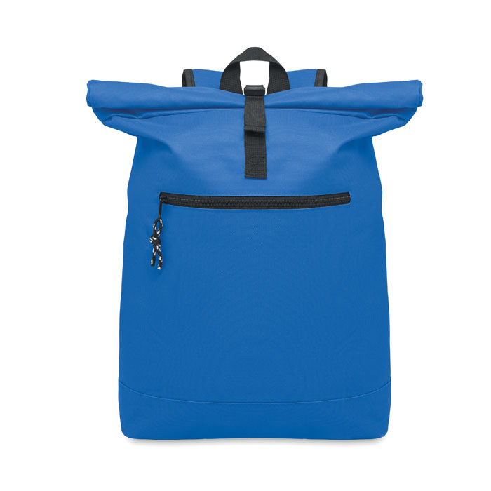 Sac à dos enroulable publicitaire ordinateur 15" IREA Bleu royal
